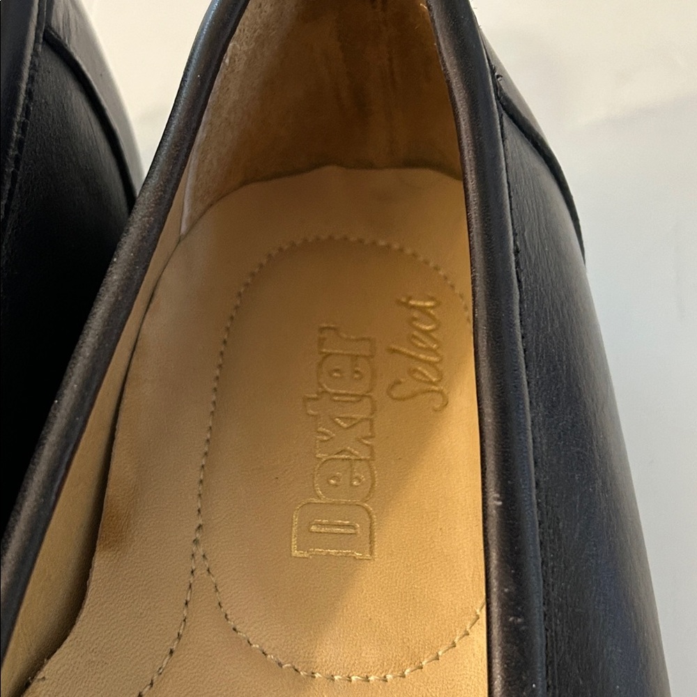 Dexter Men's Elegant Black Slip-On Penny Loafers size 11 made in USA - Picture 2 of 13